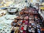 Tanneries of Fes, Morocco, Africa; 