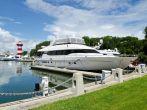 Luxury yacht in harbor. Hilton Head Island, SC
