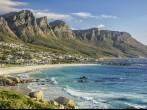 The beautiful city of Cape Town, with its gorgeous mountains white sand beaches and clear blue water;