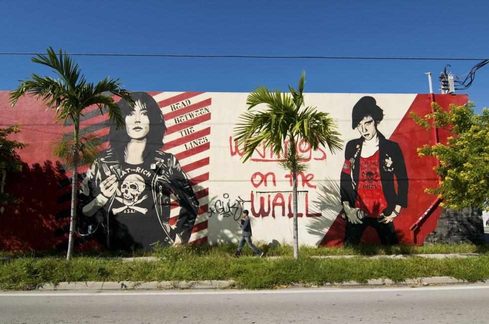 MIAMI - NOVEMBER 5: The Wynwood Design District on November 5, 2011 in Miami. Wynwood features one of the largest open-air street art installations in the world.