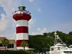 Lighthouse in Harbor Town on Hilton head Island.