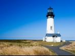 Yaquina Head Lighthouse in Newport Oregon USA, Oregon Coast.