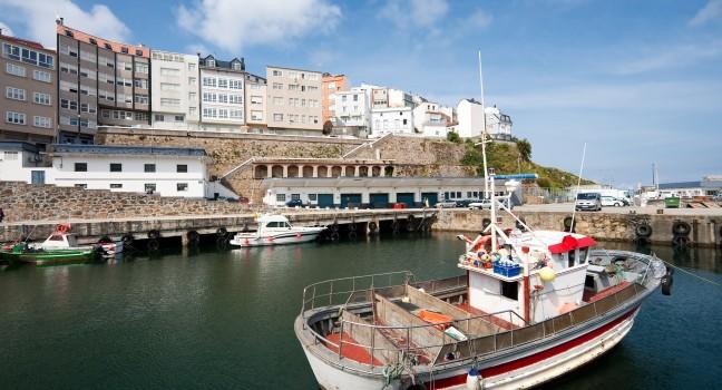 Port of Malpica, La Coruna, Galicia, Spain;