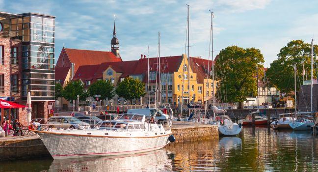 The harbor of Stralsund, Germany. Photo taken on: May, 2014
