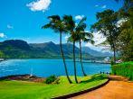 Beautiful view of Nawiliwili, Kauai Island, Hawaii, USA.