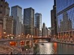 Chicago River at Night