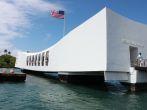 Picture of USS Arizona Memorial located at Pearl Harbor in Honolulu, Hawaii.